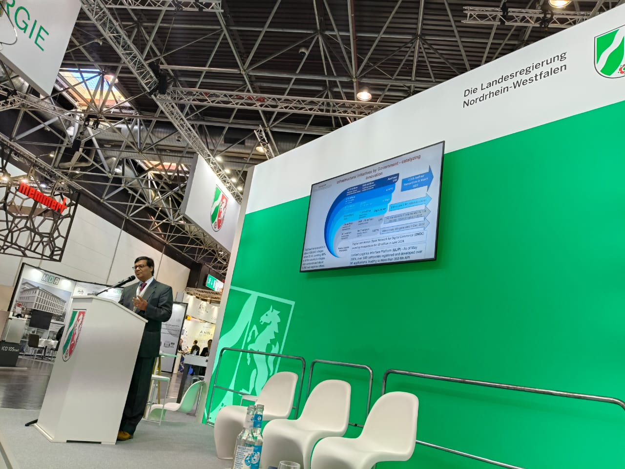 Presenting at MEdica, Dusseldorf